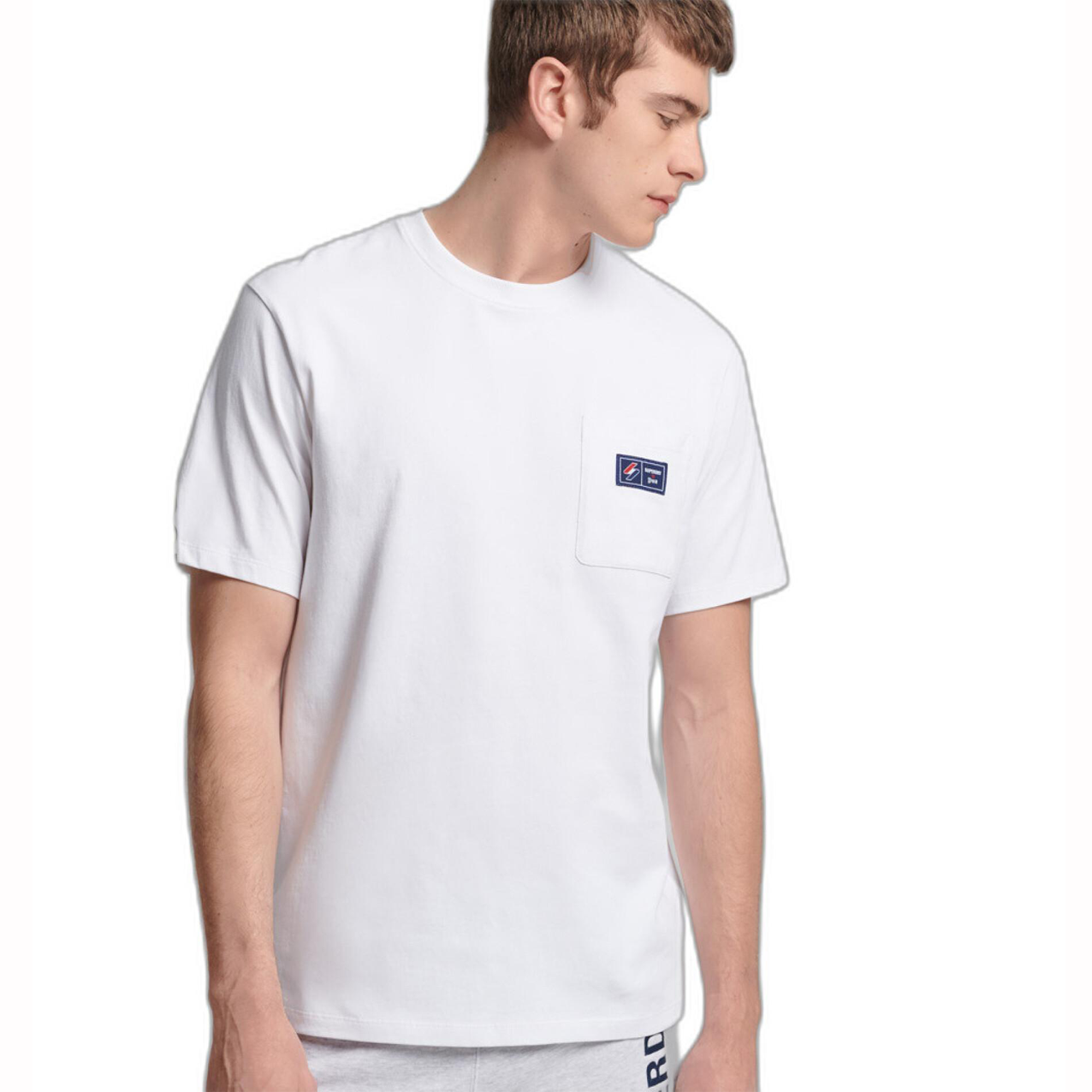 SUPERDRY CODE SL POCKET TEE WHITE M1011385A-01C