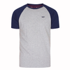 SUPERDRY VINTAGE BASEBALL TEE GREY / NAVY M1011296A-7PR