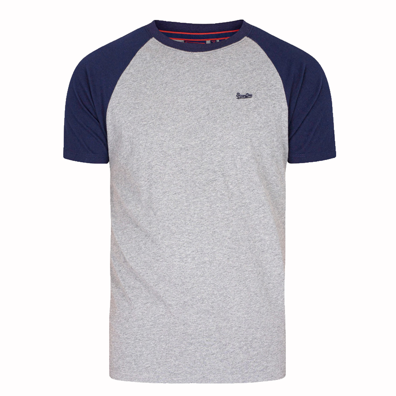 SUPERDRY VINTAGE BASEBALL TEE GREY / NAVY M1011296A-7PR