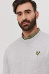 Lyle &amp; Scott BOTTOM BRANDED CREW JUMPER  GREY ML1423V-D24