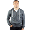 JACK &amp; JONES JORTONS ZIP HOODY BLACK MELANGE   12186716