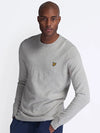 LYLE &amp; SCOTT MERINO CREW JUMPER GREY  KN400V-D24