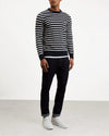 LYLE &amp; SCOTT BRETON STRIPE JUMPER NAVYKN1005V-Z271