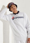 SUPERDRY SPORT APPLIQUE CREW ICE MARL M2011098A-54G