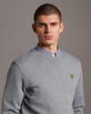 LYLE &amp; SCOTT CREW SWEATSHIRT MID GREY MARL ML424VTR-T28